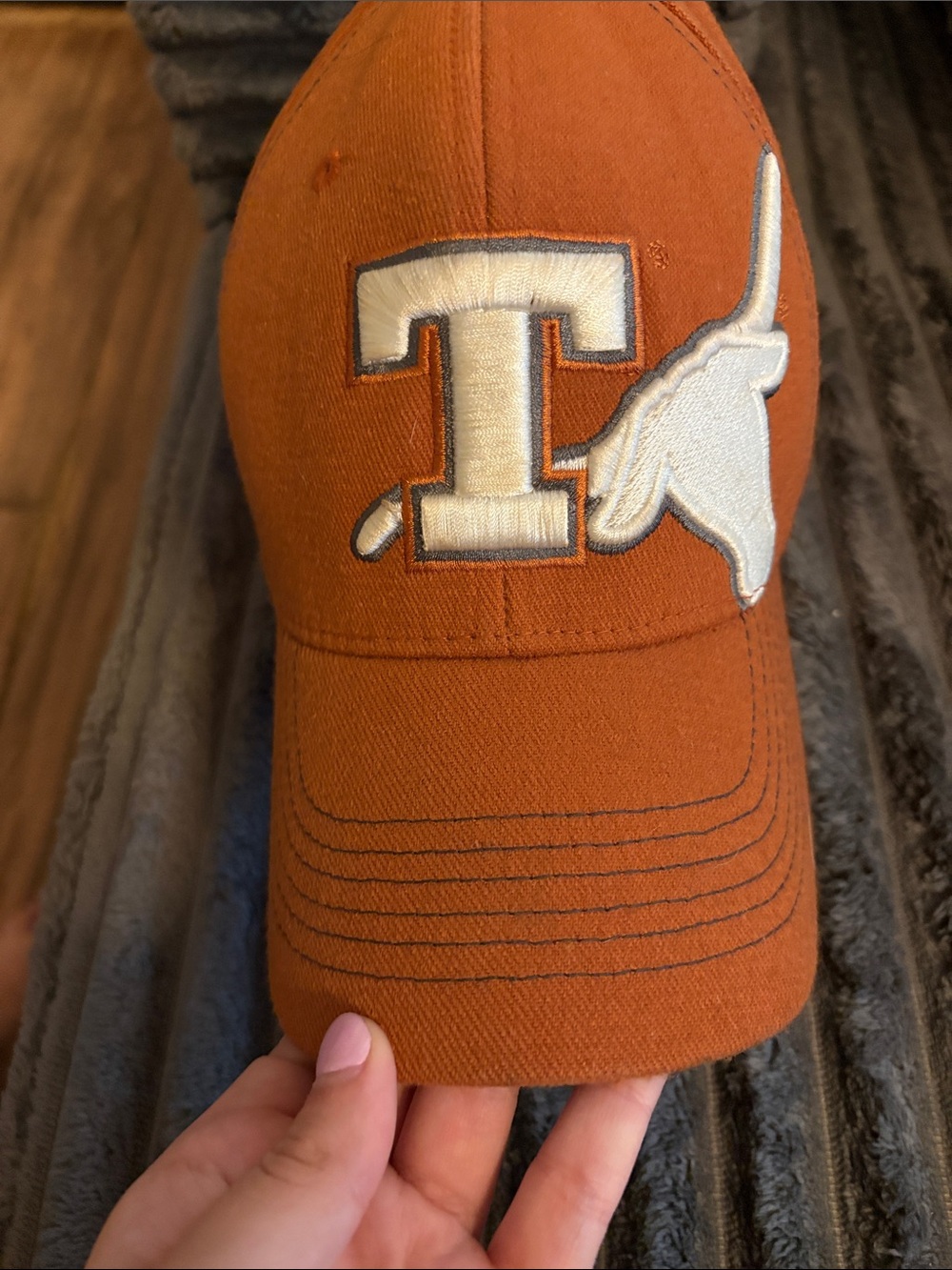 University of Texas Burnt Orange Baseball Cap with White Longhorn Logo